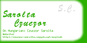 sarolta czuczor business card